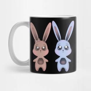 Cute Boy and Girl Bunny Couple Mug